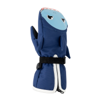 GUANTES DE ESQUÍ INFANTILES AZULES CON DISEÑO DE TIBURÓN | BLUE | M-L | Diel