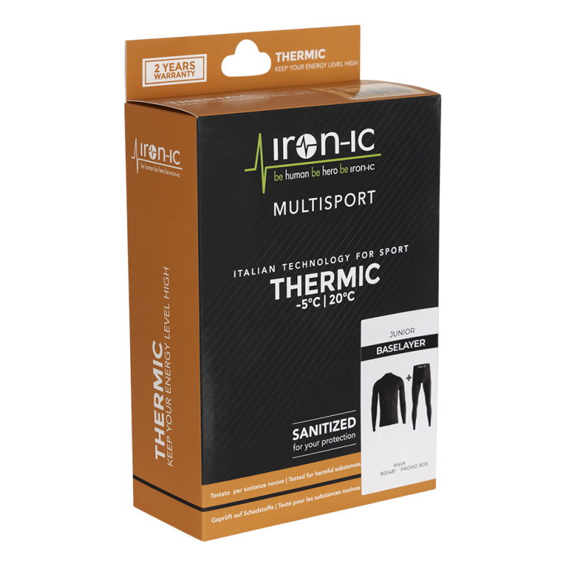 CONJUNTO DE ROPA INTERIOR TÉRMICA INFANTIL | BLACK | 134-140 | Diel