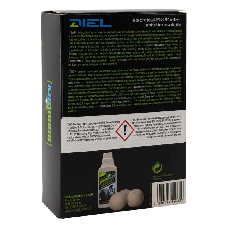 DETERGENTE PARA PLUMAS, MERINO Y ROPA FUNCIONAL | Diel