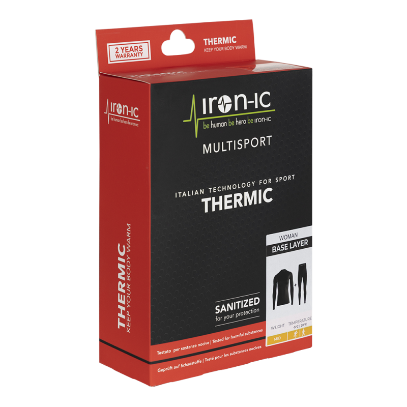 ROPA INTERIOR TÉRMICA MUJER – CONJUNTO | BLACK | S-M | Diel